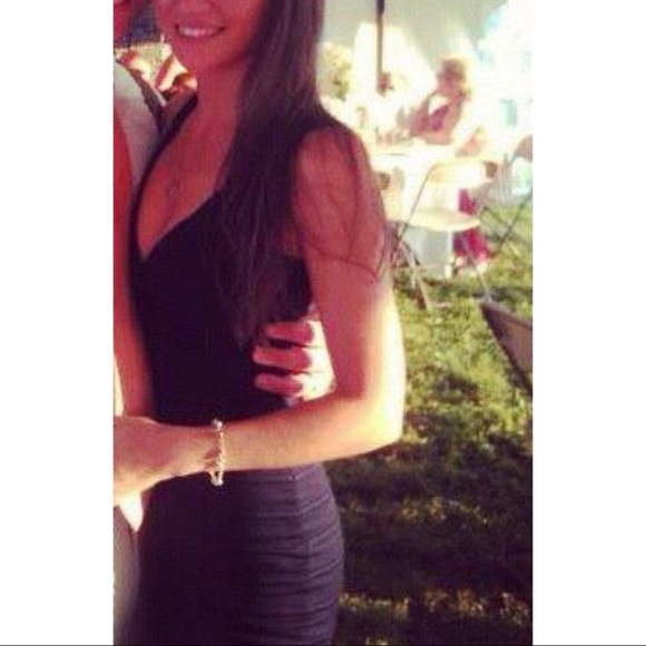 EXPRESS dark denim body hugging dress - Picture 4 of 4